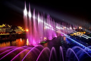 激光数码喷泉